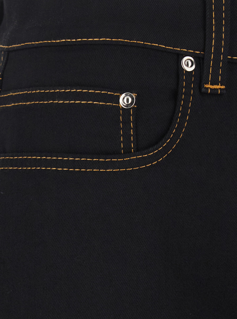 Versace Men Black Jeans With Five-Pocket Design And Logo Patch On The Back In Denim For Men