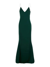 Tom Ford Women Green Long Dress With Crystal Design In Acetate Blend For Women