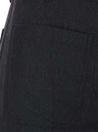 Victoria Beckham Women 'Alina' Grey Pants With Patch Pockets On The Front In Wool For Women