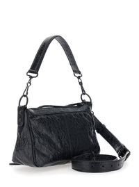 BALENCIAGA Balenciaga Women 'Le City Moto' Black Mini Shoulder Bag With Adjustable And Removable Strap In  Leather For Women