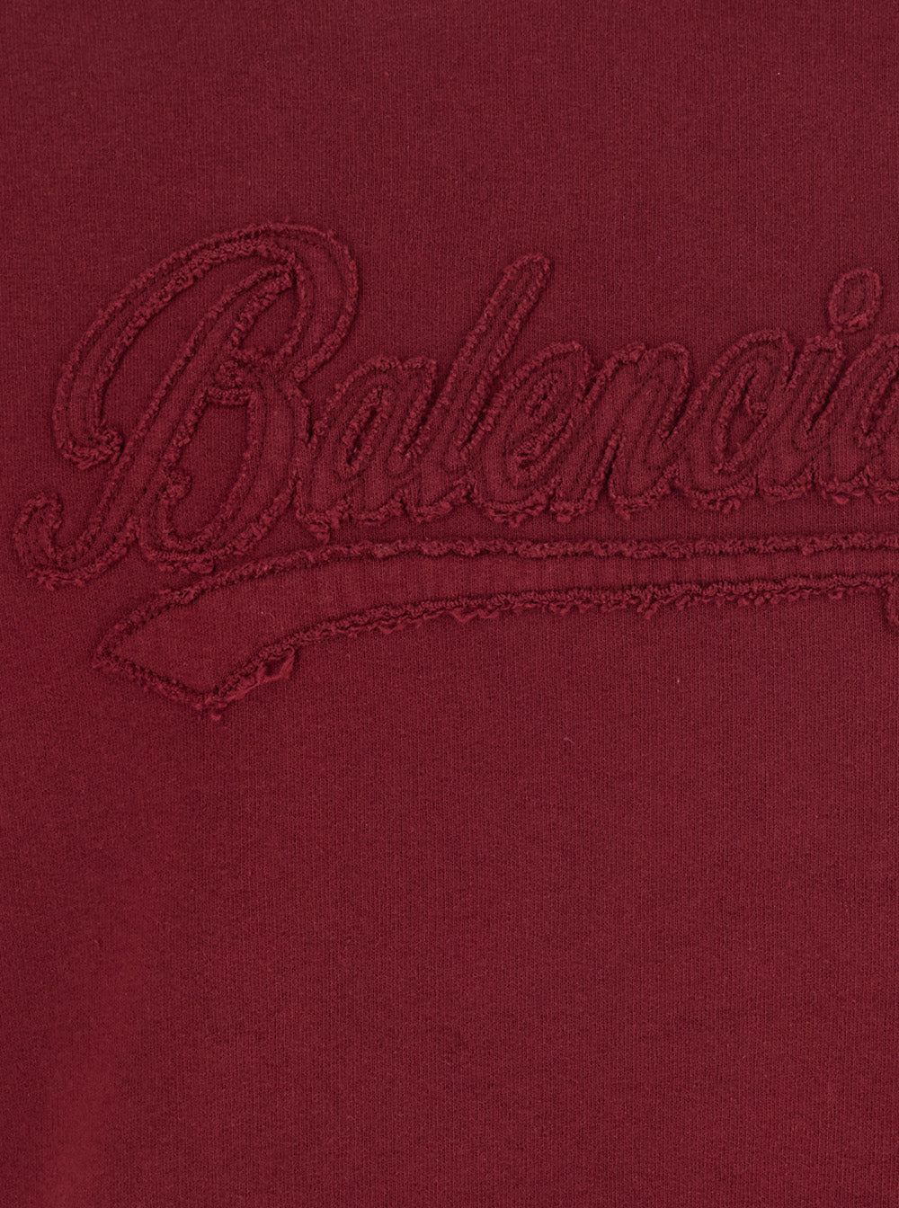 Balenciaga Men Red Hoodie With Drawstring Hood And Logo Lettering On The Front In Cotton For Men