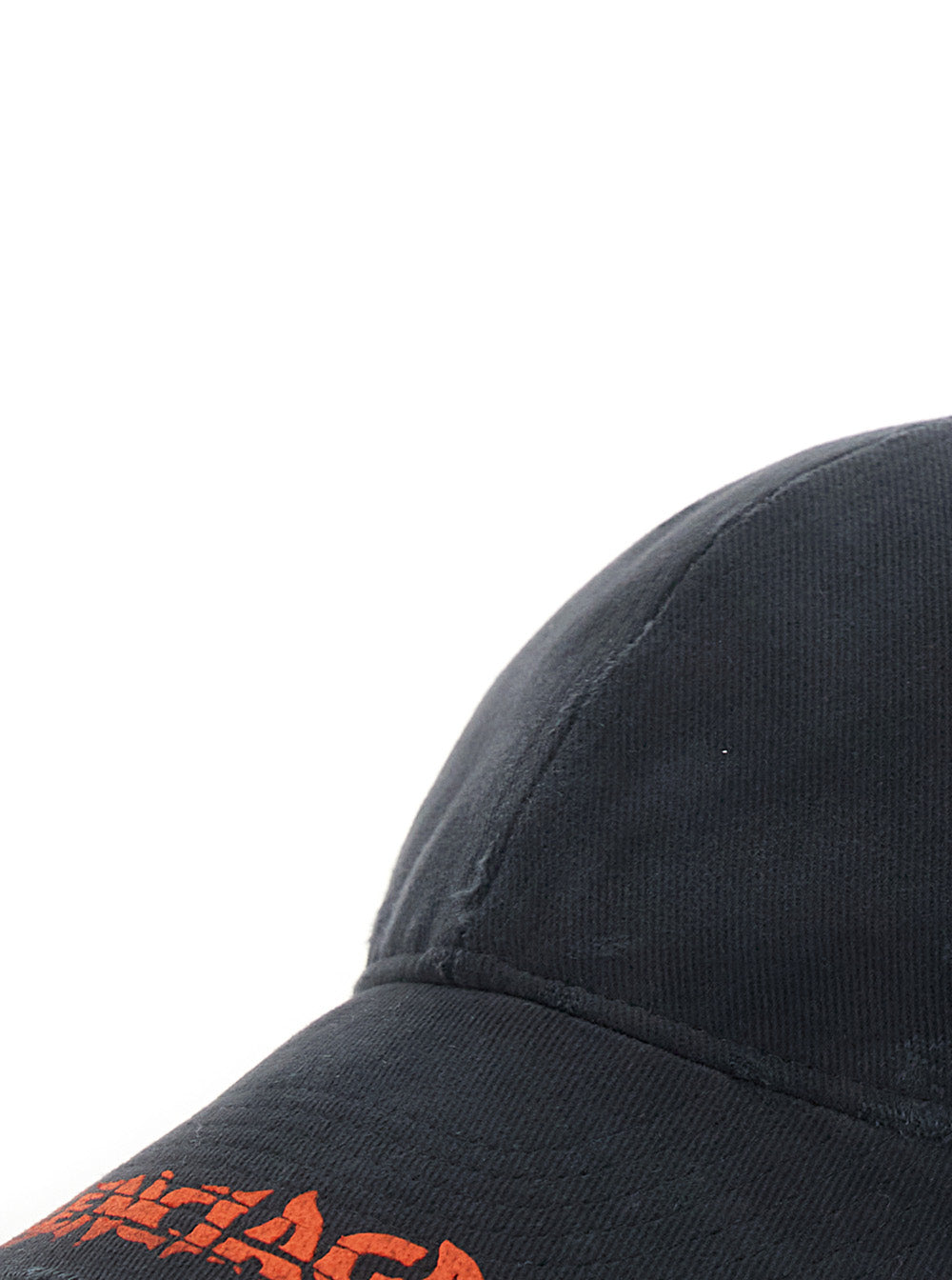 Balenciaga Men Black Baseball Cap With Logo Lettering On The Front In Cotton Men