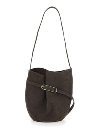 Liffner Women Brown Crossbody Bag With Adjustable Strap In Suede For Women