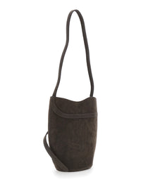 Liffner Women Brown Crossbody Bag With Adjustable Strap In Suede For Women