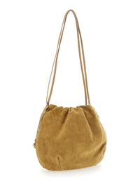LIFFNER Liffner Women Beige Clutch With Charm And Drawstring Closure In Suede For Women