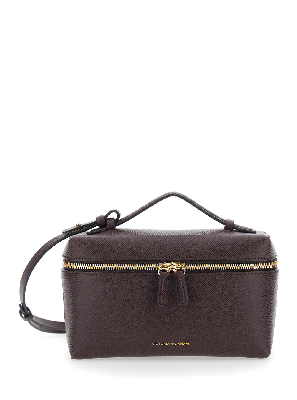 Victoria Beckham Women Bordeaux Crossbody Bag With Logo Lettering On The Front And Adjustable And Removable Strap In Leather For Women