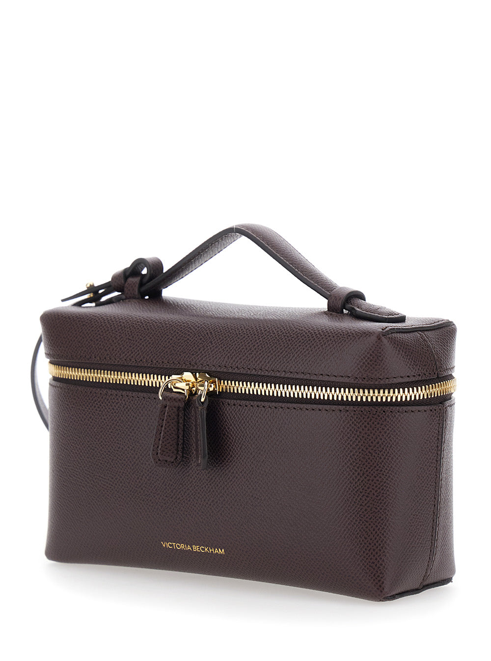 Victoria Beckham Women Bordeaux Crossbody Bag With Logo Lettering On The Front And Adjustable And Removable Strap In Leather For Women