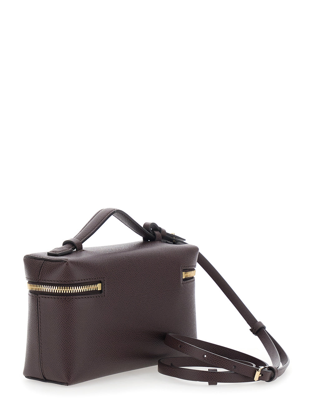 Victoria Beckham Women Bordeaux Crossbody Bag With Logo Lettering On The Front And Adjustable And Removable Strap In Leather For Women