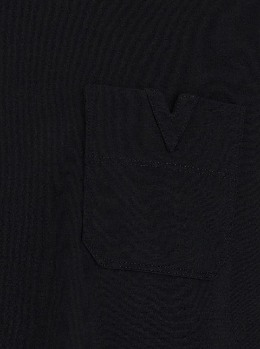 Valentino Men Black T-Shirt With Pocket With Metallic Vlogo In Cotton For Men