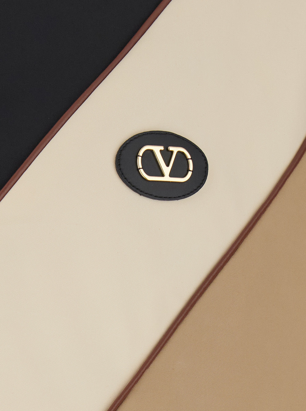 Valentino Men Beige Jacket With Vlogo Patch On The Front In Tech Fabric For Man