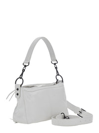 BALENCIAGA Balenciaga Women 'Le City Moto' White Mini Shoulder Bag With Adjustable And Removable Strap In Leather For Women