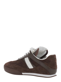 Chloé Women Brown Low Top Sneakers With Logo Patch On The Tongue In Suede For Women
