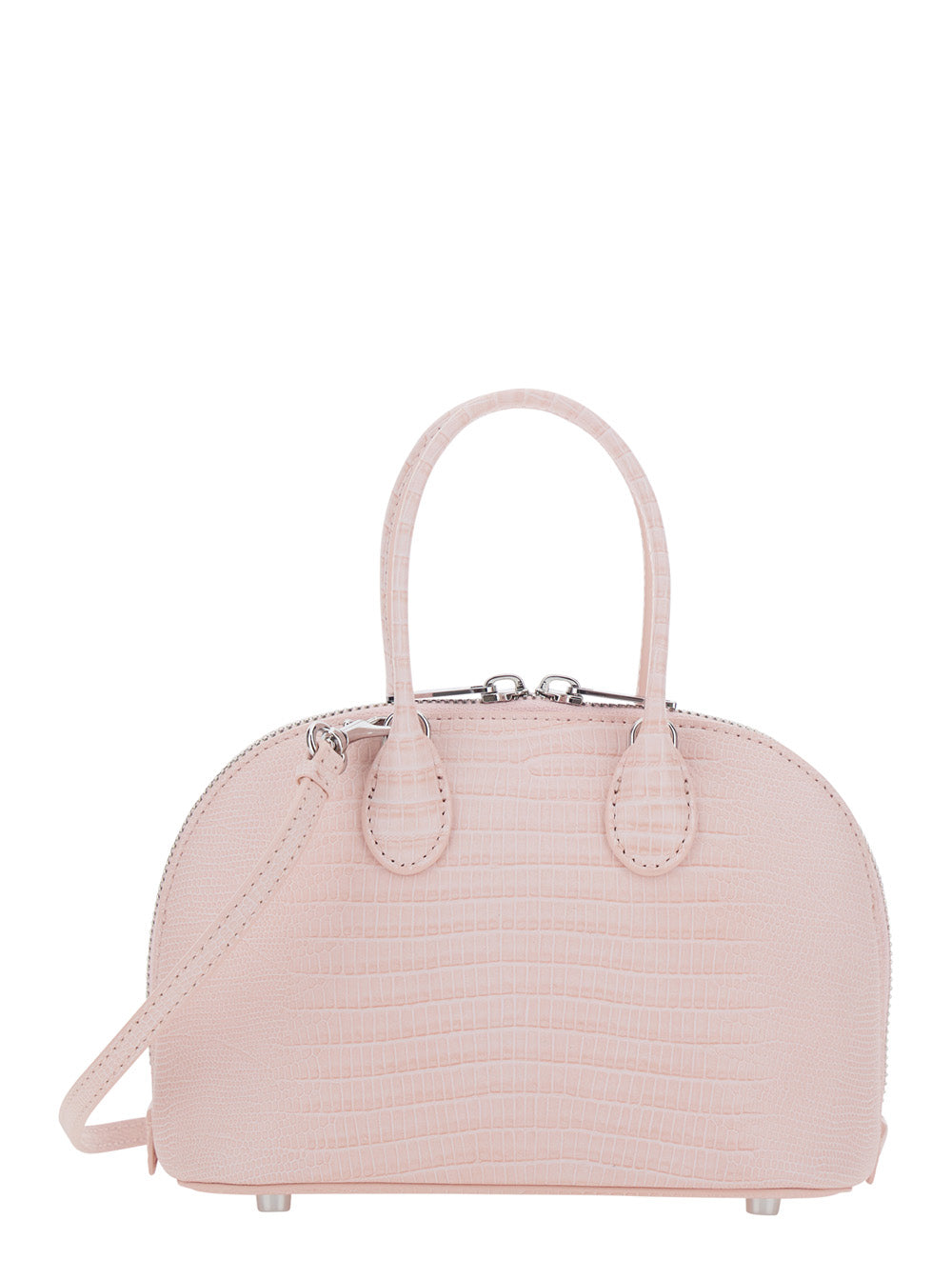 SELF-PORTRAIT Self-Portrait Women Pink Mini Bag With Adjustable And Removable Shoulder Strap And Lizard Effect In Leather For Women