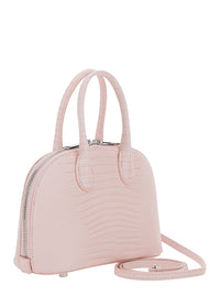 SELF-PORTRAIT Self-Portrait Women Pink Mini Bag With Adjustable And Removable Shoulder Strap And Lizard Effect In Leather For Women