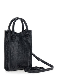 BALENCIAGA Balenciaga Women 'Le City' Black  Shoulder Bag With Adjustable And Removable Strap And Zip Pocket On The Front In Leather For Women