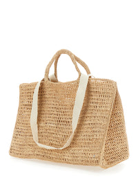 HELEN KAMINSKI Helen Kaminski Women 'Anika' Beige Handbag With Crochet Motif In Raffia For Women
