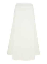 P.A.R.O.S.H. Women Beige Flared Skirt In Knit Fabric For Women