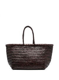 Dragon Diffusion Women Handbag 'Bamboo Triple Jump Small' With Three Jump Design In Brown Leather For Women
