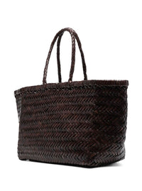 Dragon Diffusion Women Handbag 'Bamboo Triple Jump Small' With Three Jump Design In Brown Leather For Women