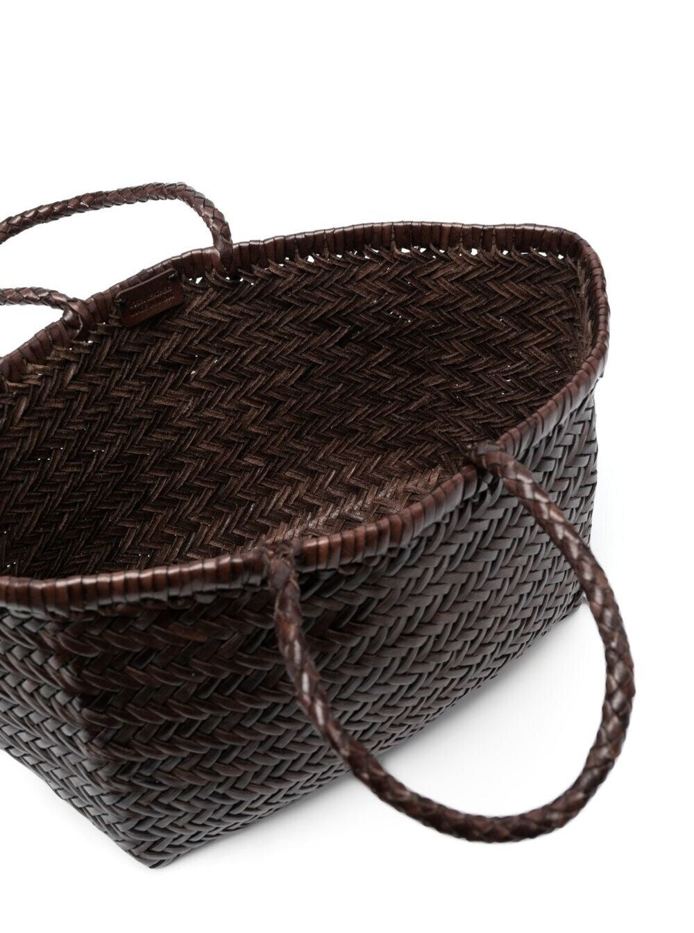 Dragon Diffusion Women Handbag 'Bamboo Triple Jump Small' With Three Jump Design In Brown Leather For Women