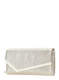 JIMMY CHOO Jimmy Choo Women 'Emmie' Metallic Colored Pouch With Chain Shoulder Strap In Leather Blend For Women