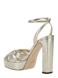 Jimmy Choo Women 'Kove' Metallic Colored High Heel Sandals In Fabric For Women
