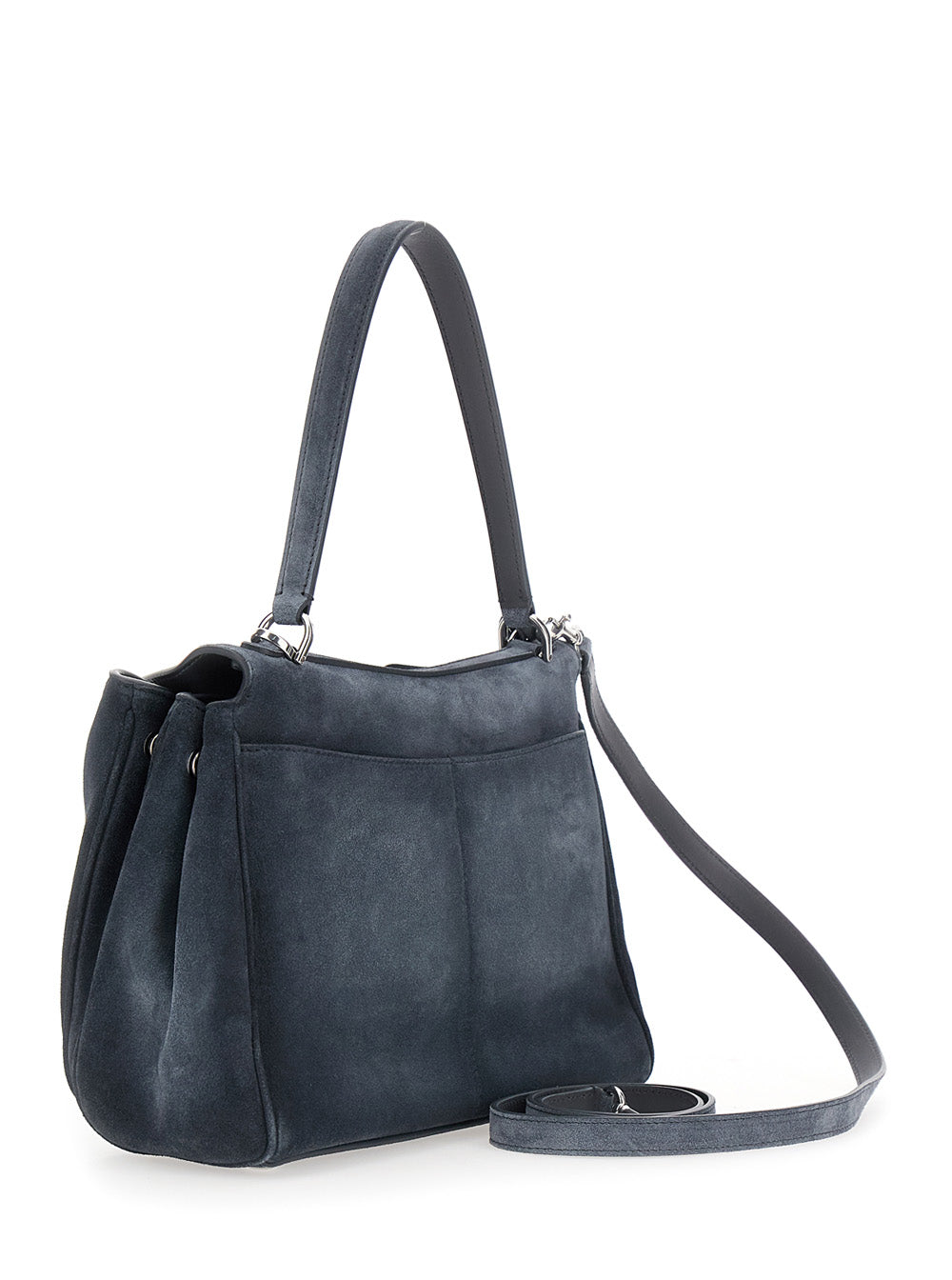 BALENCIAGA Balenciaga Women 'Rodeo' Gray Shoulder Bag With Adjustable And Removable Strap In Suede For Women