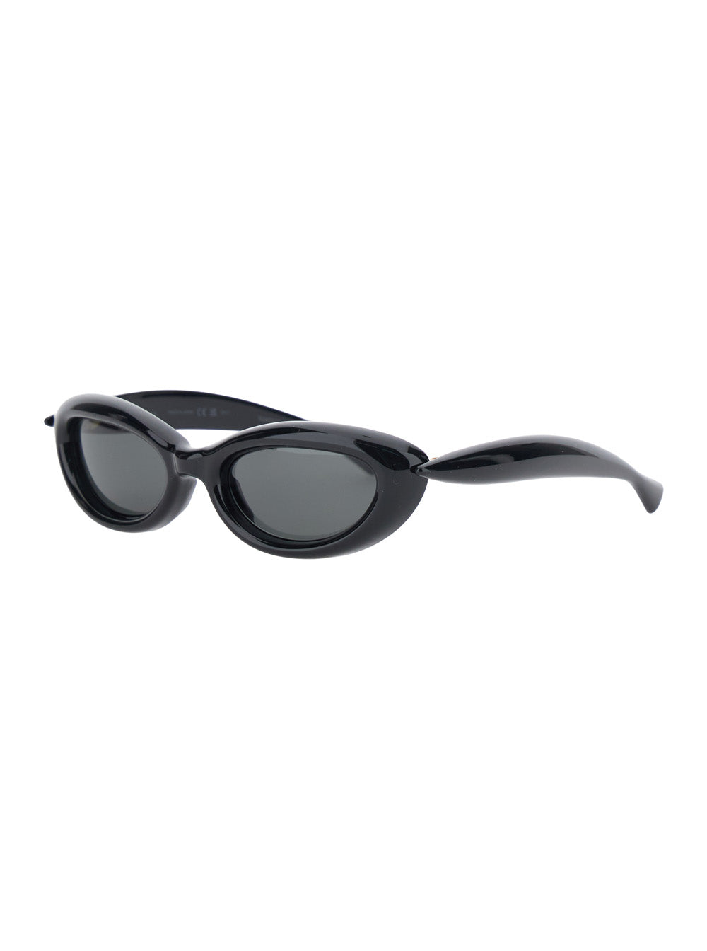 Bottega Veneta Women Black Sunglasses With Cat Eye Design And Thick Frame In Plastic For Women