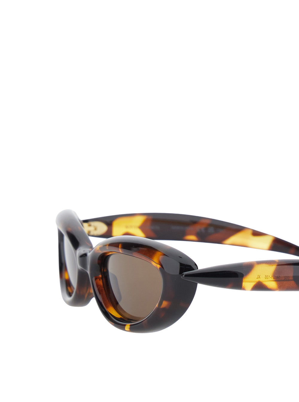 Bottega Veneta Women Brownsunglasses With Cat Eye Design And Leopard Motif In Plastic For Women