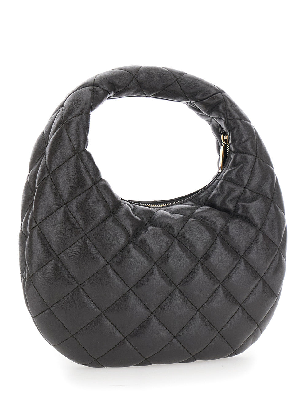 SAINT LAURENT Saint Laurent Women 'Icarino' Gray Handbag With Cassandre Plate On Front And Quilted Design In Leather Woman