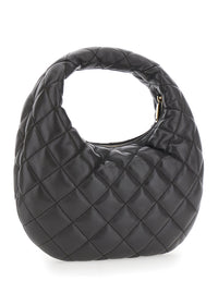 SAINT LAURENT Saint Laurent Women 'Icarino' Gray Handbag With Cassandre Plate On Front And Quilted Design In Leather Woman