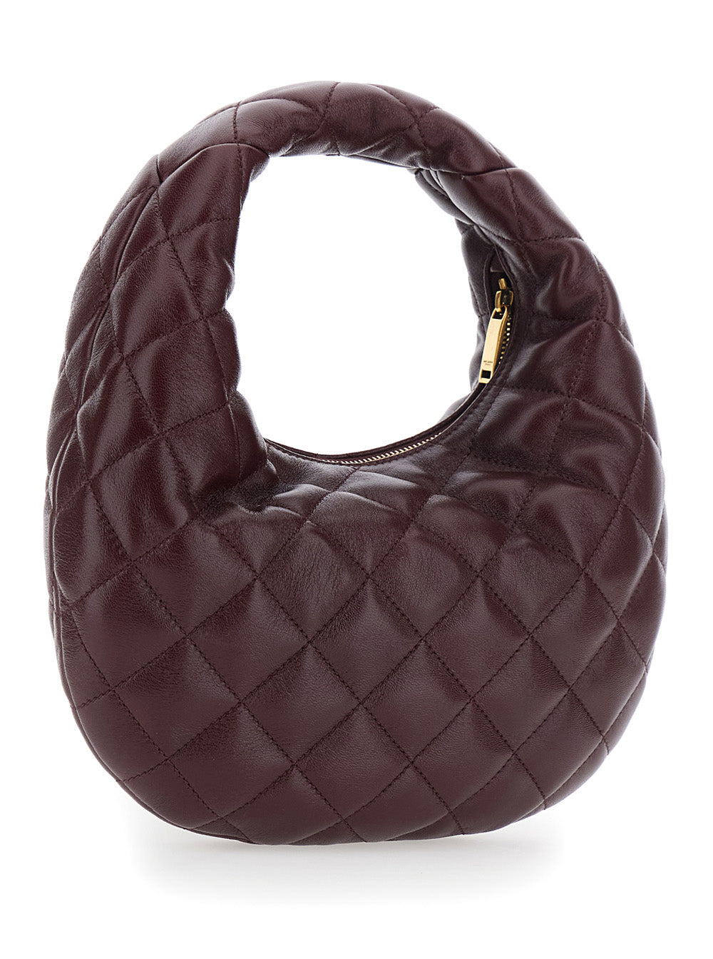SAINT LAURENT Saint Laurent Women 'Icarino' Bordeaux Handbag With Cassandre Plate On Front And Quilted Design In Leather Woman
