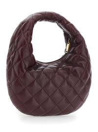SAINT LAURENT Saint Laurent Women 'Icarino' Bordeaux Handbag With Cassandre Plate On Front And Quilted Design In Leather Woman