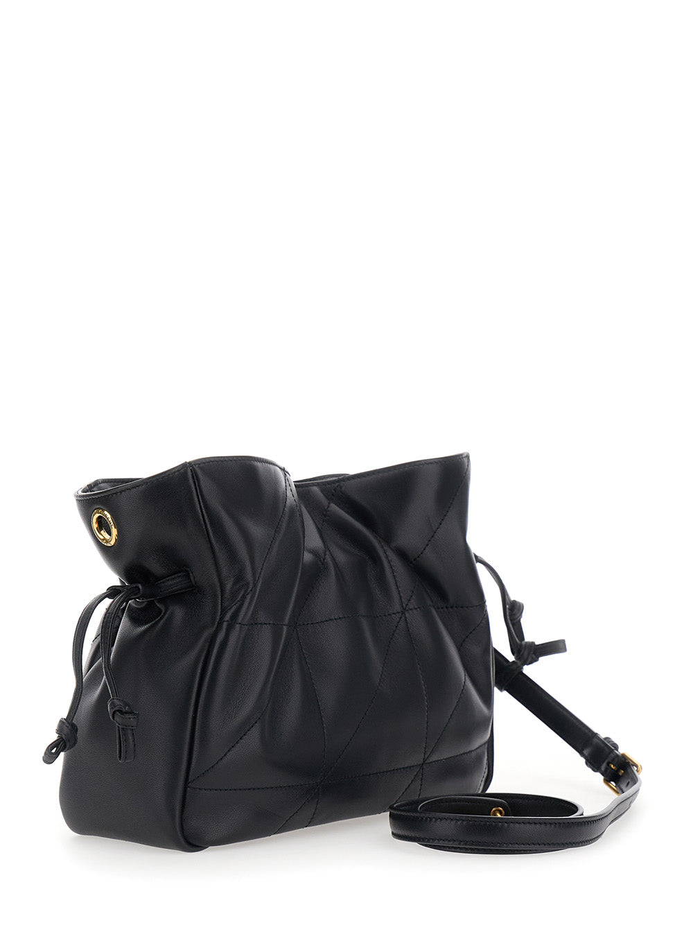 SAINT LAURENT Saint Laurent Women 'Jamie' Black Crossbody Bag With Cassandre And Chain Strap In Leather For Women