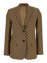 Gucci Women Blazer All-Over Gg Motif