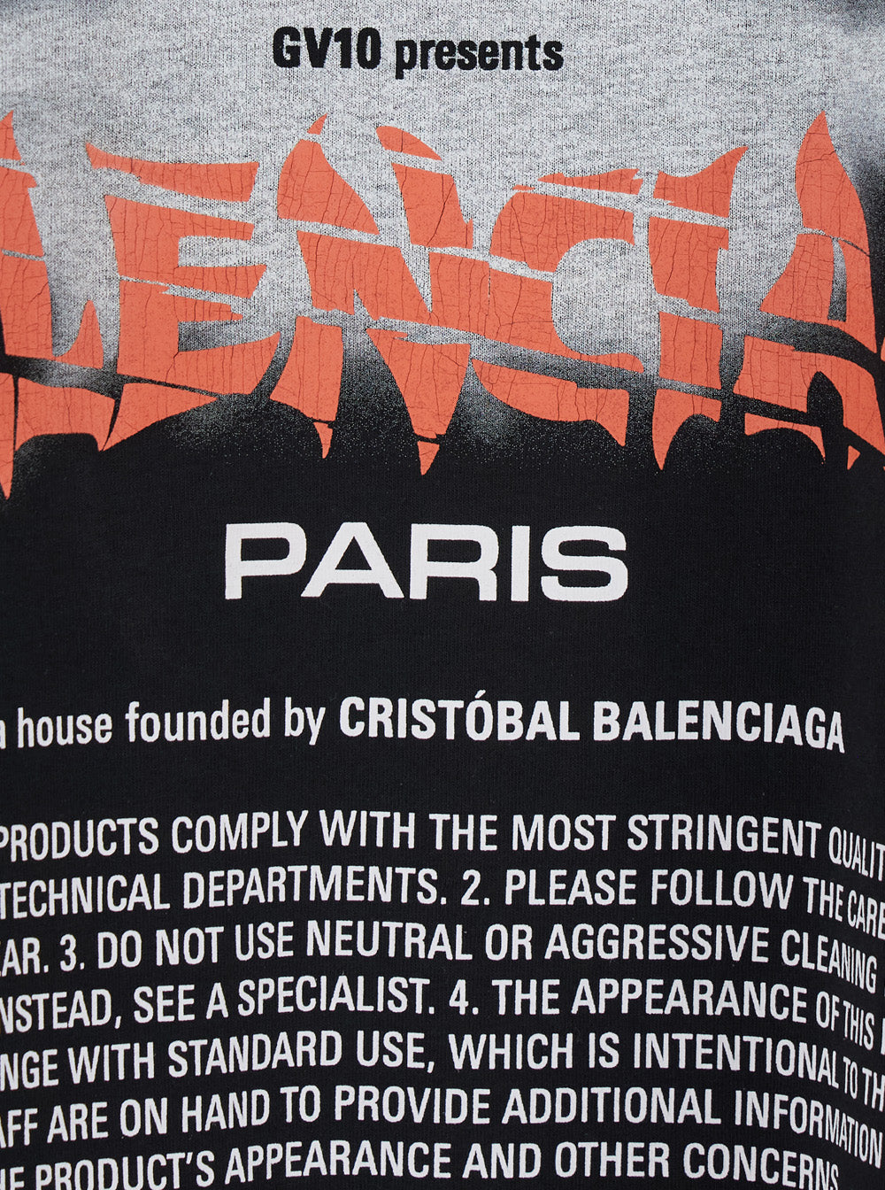 Balenciaga Men Black Crew Neck T-Shirt With Maxi Logo Print On The Front In Cotton For Men