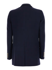 Blaze Milano Women 'Resolute' Blue Double-Breasted Jacket With Peak Revers In Cotton For Women