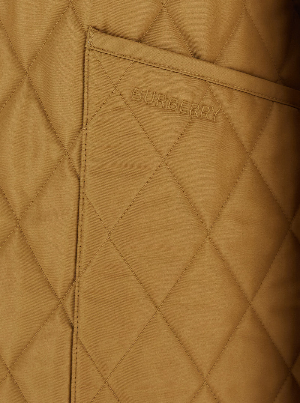 Burberry Women 'Dranefeld' Beige Jacket With Logo Lettering On The Front In Tech Fabric Women