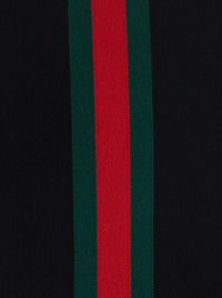 Gucci Men Blue Crewneck Sweater With Web Detail In Wool For Men