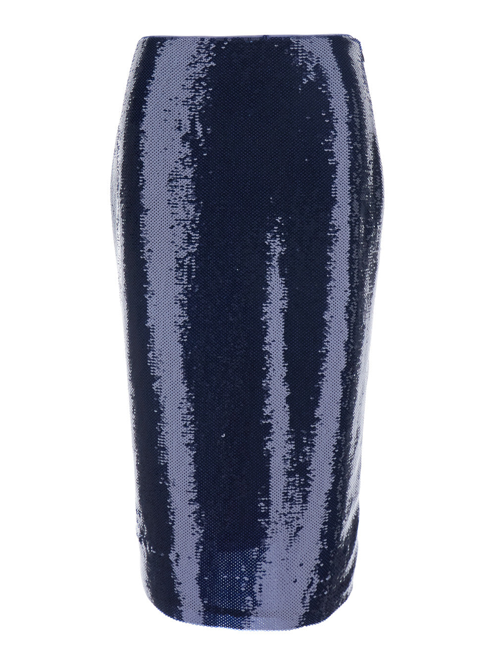 Tom Ford Women Blue Skirt With All-Over Sequins In Stretch Tech Fabric For Women