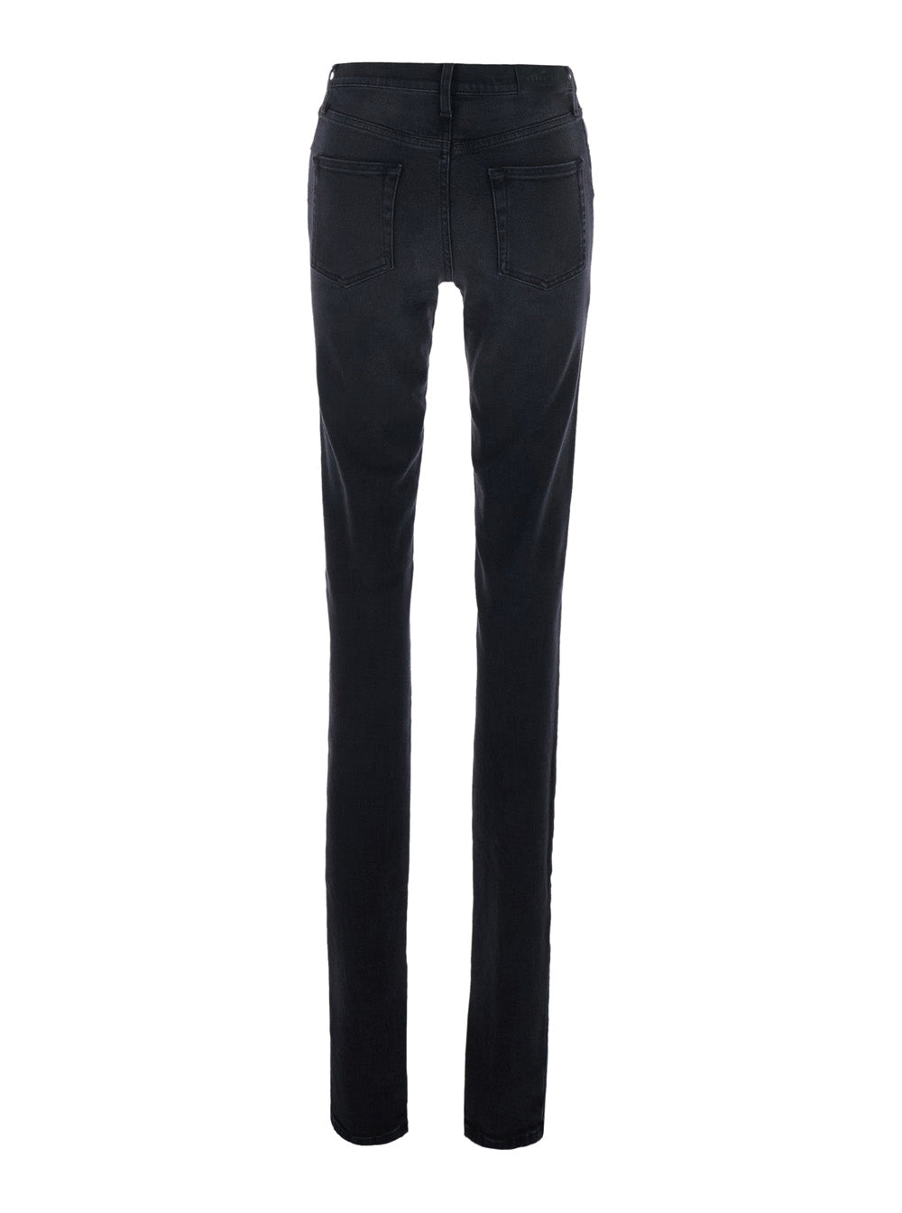GUCCI Gucci Women Black Mid-Rise Jeans With Split Hems In  Denim For Women