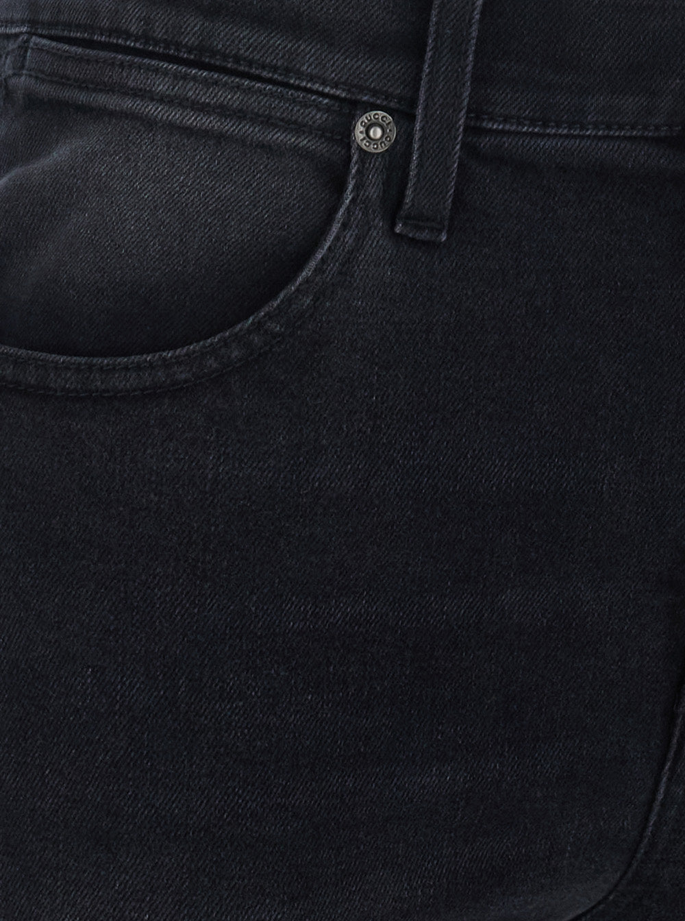 GUCCI Gucci Women Black Mid-Rise Jeans With Split Hems In  Denim For Women