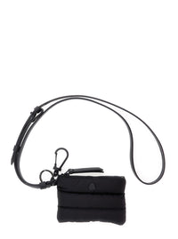 Moncler Men 'Caradoc' Black Cardholder With Logo Patch On The Front And Adjustable And Removable Strap In Fabric For Men
