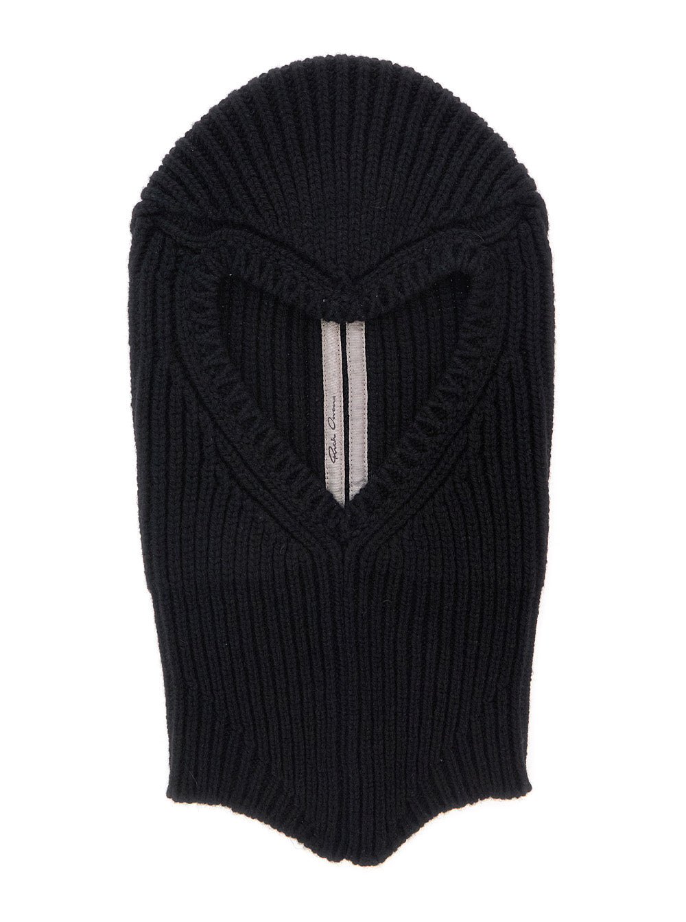 RICK OWENS Rick Owens Men 'Porterville Skull' Black Hat With Balaclava Design In Cashmere And Wool Men