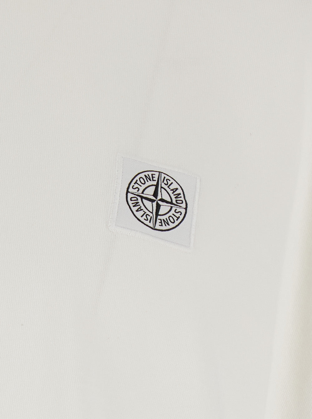 Stone Island Men Crew Neck Heavyweight T-Shirt With Crew Neck And Short Sleeves In White Cotton For Men
