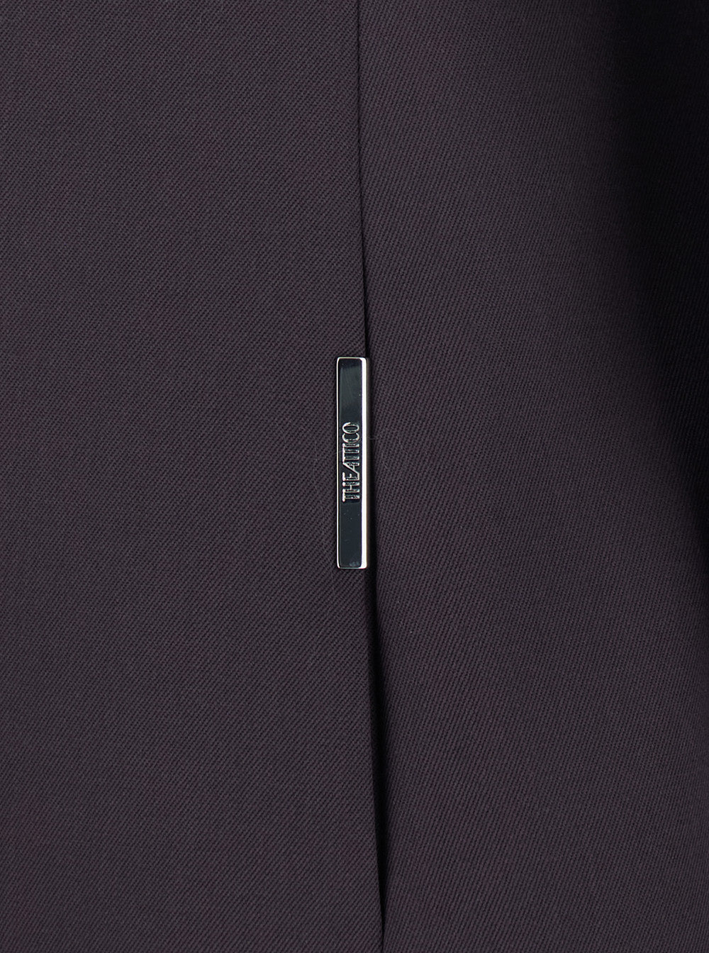 The Attico Women Brown Single-Breasted Jacket With Shawl Lapels And Ribbon On The Front In Wool For Women