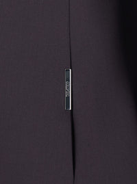 The Attico Women Brown Single-Breasted Jacket With Shawl Lapels And Ribbon On The Front In Wool For Women