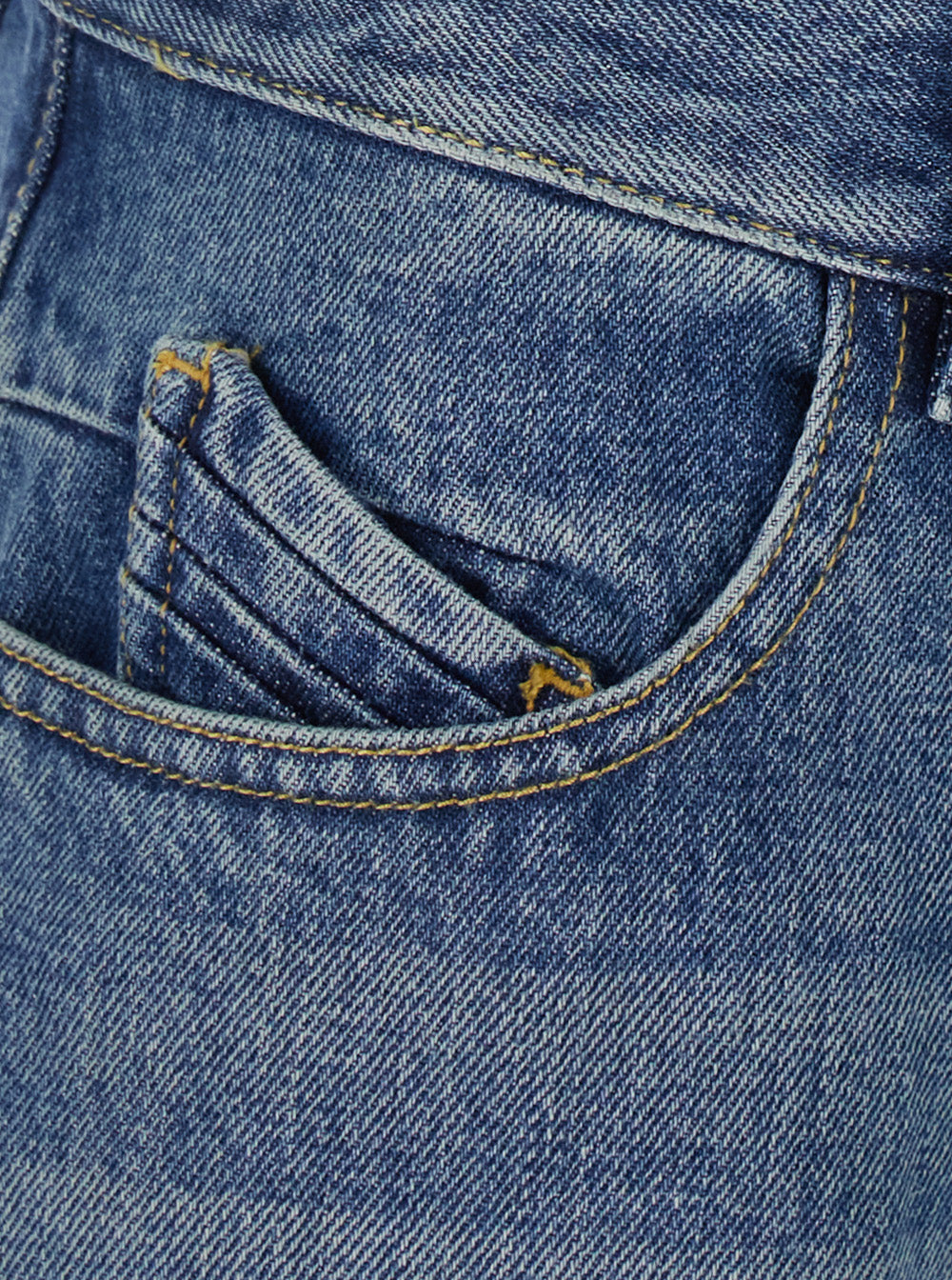 The Attico Women Blue Jeans With Logo Patch On The Back And Faded Design In Denim For Women