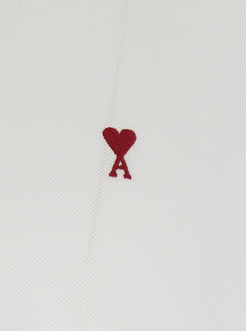 Ami Paris Men Polo Shirt With Adc Logo Embroidery On The Front In White For Women