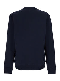 Ami Paris Men Blue Sweatshirt With Ami De Coeur Logo On The Front In Cotton For Men